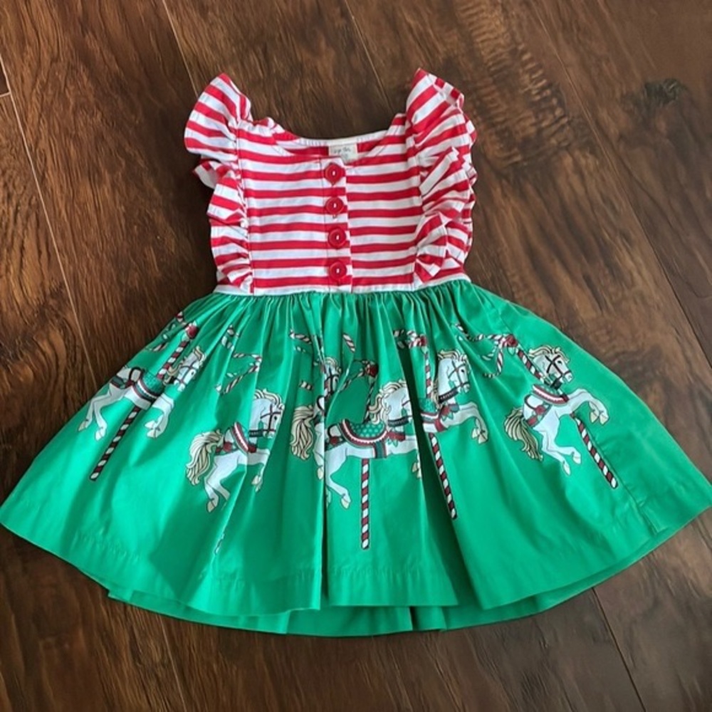 Eleanor rose Christmas carousel dress